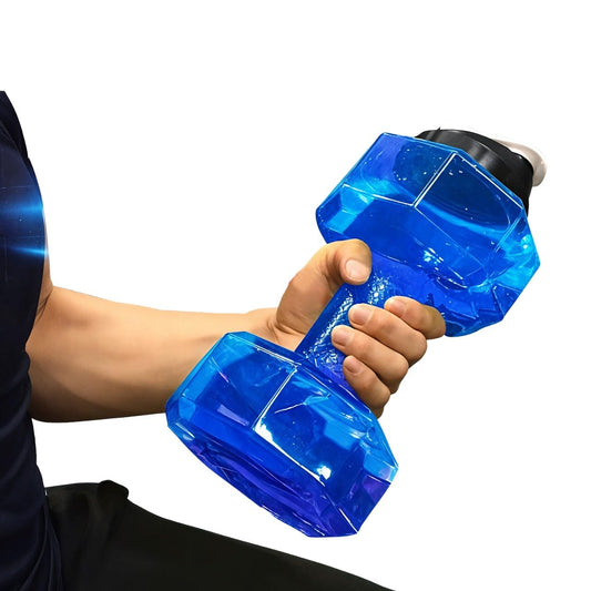 Mr Hero Dumbbell Water Bottle – 2.2L Large Gym Water Jug, Leakproof BPA-Free Fitness Water Bottle for Workout, Sports & Daily Hydration