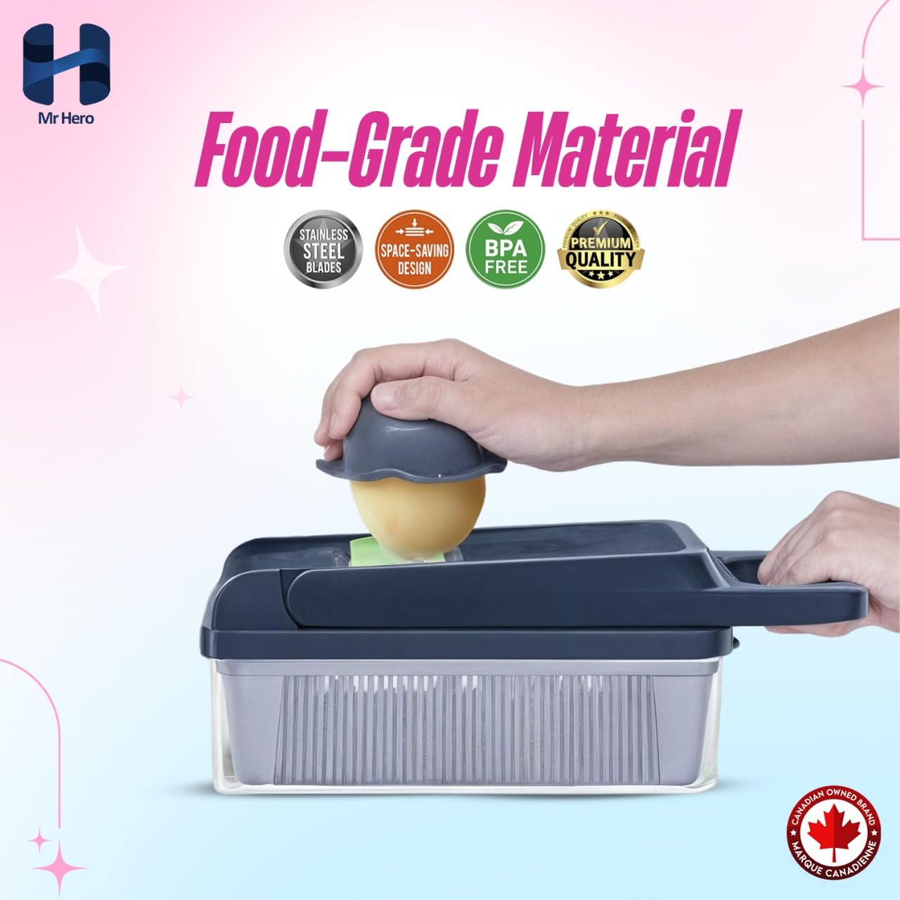 Mr Hero Vegetable Chopper & Slicer – 16-in-1 Multifunctional Tool