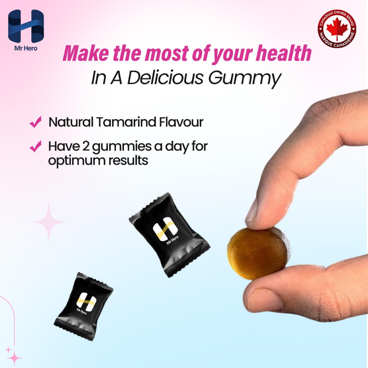 Mr Hero Shilajit Gummies – Organic Himalayan Shilajit Gummies Gold 3000mg – Energy, Stamina & Strength Support for Men & Women – Natural Herbal Supplement – 60 Gummies