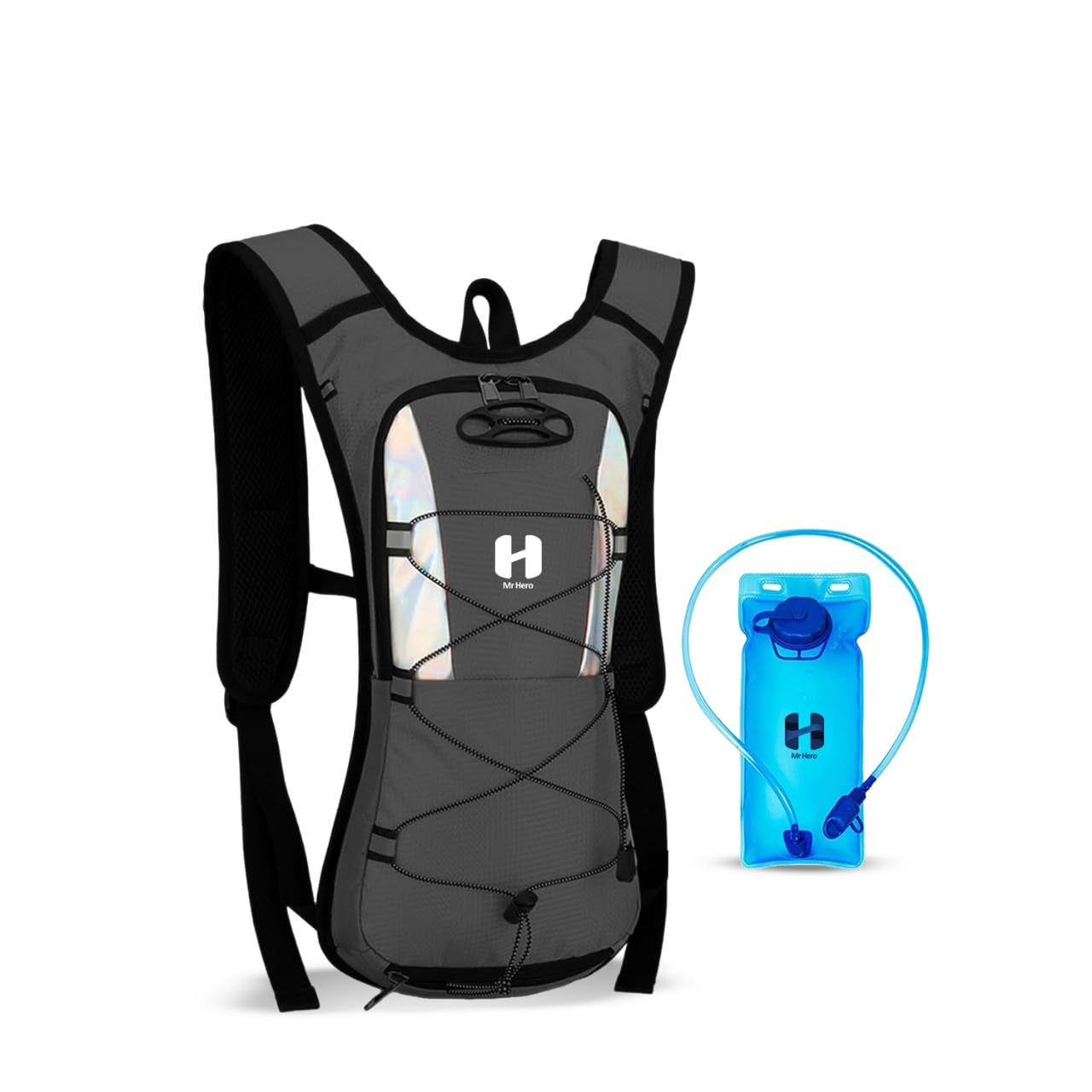 Mr Hero Hiking Backpack with 2L Water Pack – Insulated Water Backpack for Hiking, Cycling, Running, Rock Climbing & Outdoor Adventures
