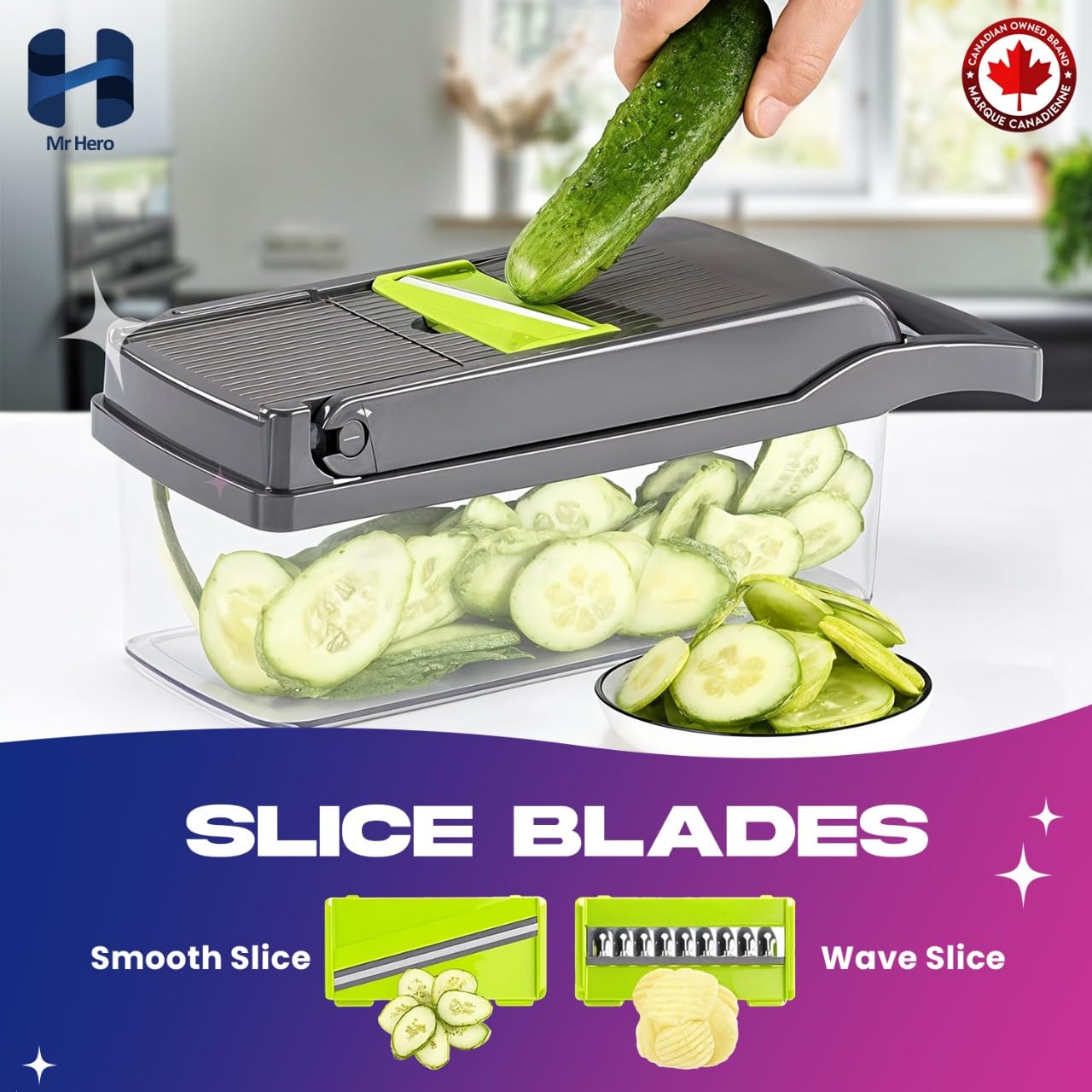 Mr Hero Vegetable Chopper & Slicer – 16-in-1 Multifunctional Tool
