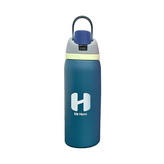 Mr Hero FreeSip Insulated Stainless Steel Water Bottle with Straw – BPA-Free Sports Water Bottle for Travel, Gym & Outdoor Use – 32oz & 24oz (Teal, 32Oz)