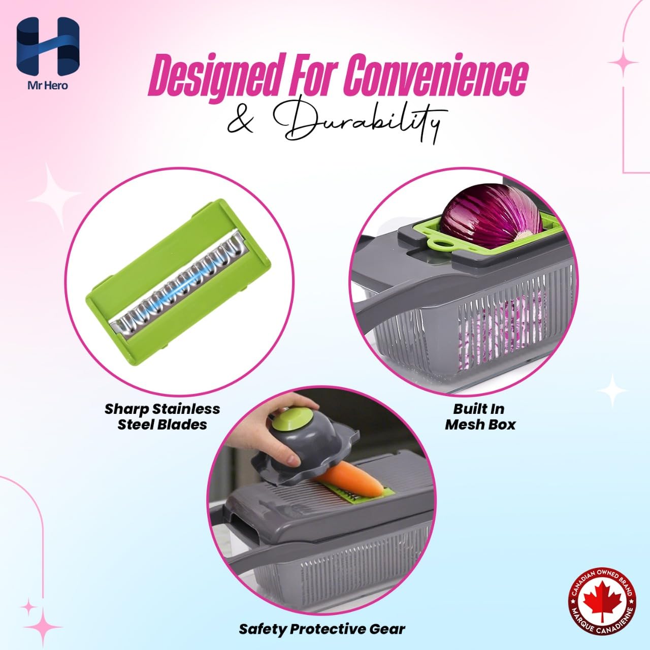 Mr Hero Vegetable Chopper & Slicer – 16-in-1 Multifunctional Tool