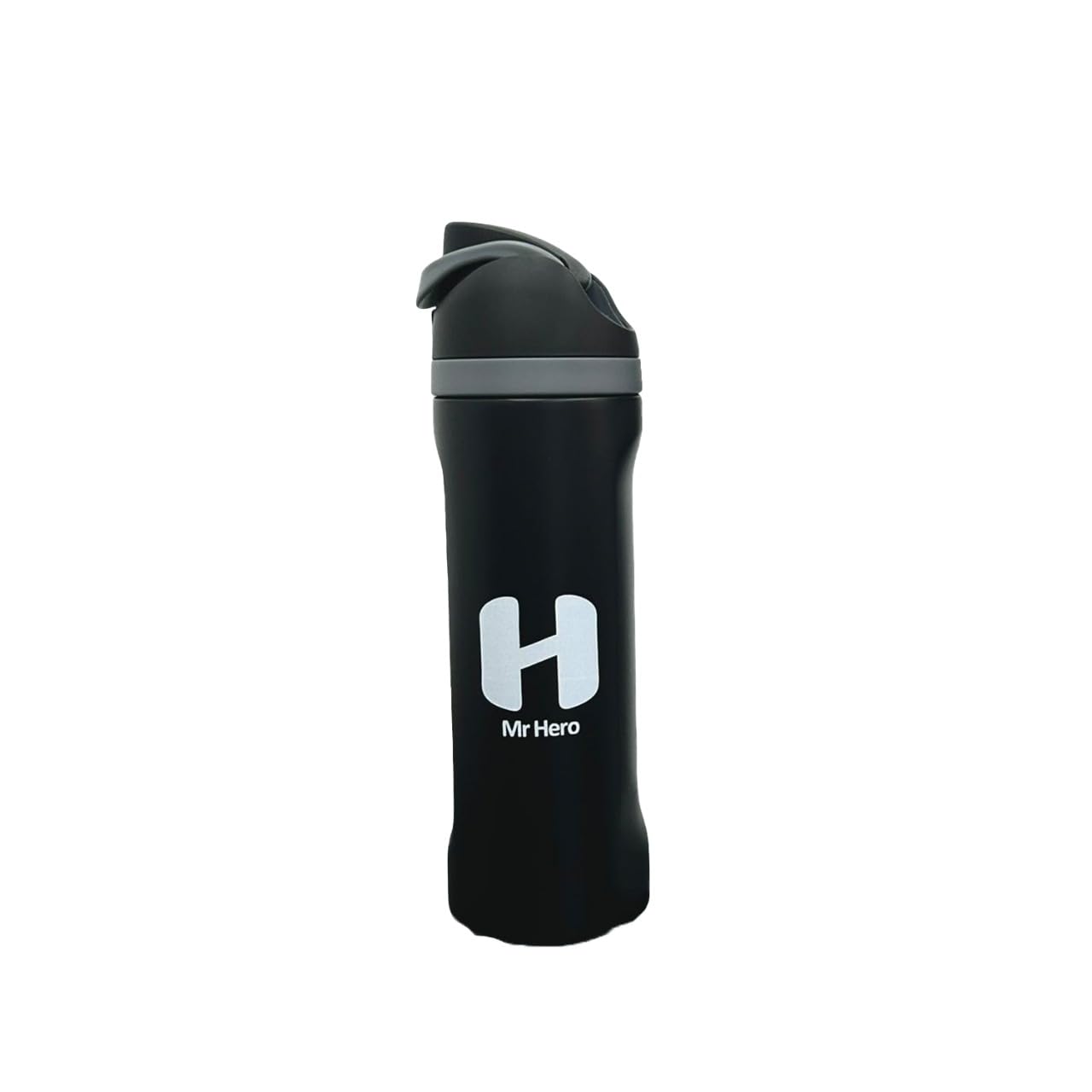 Mr Hero FreeSip Insulated Stainless Steel Water Bottle with Straw – BPA-Free Sports Water Bottle for Travel, Gym & Outdoor Use – 32oz & 24oz (Black, 24Oz)