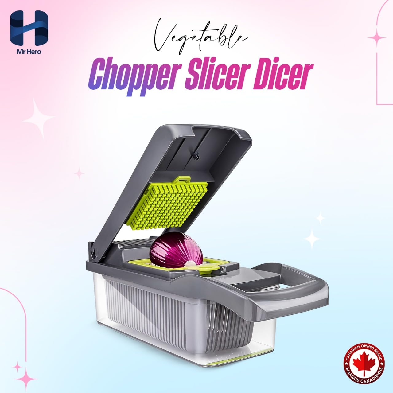 Mr Hero Vegetable Chopper & Slicer – 16-in-1 Multifunctional Tool
