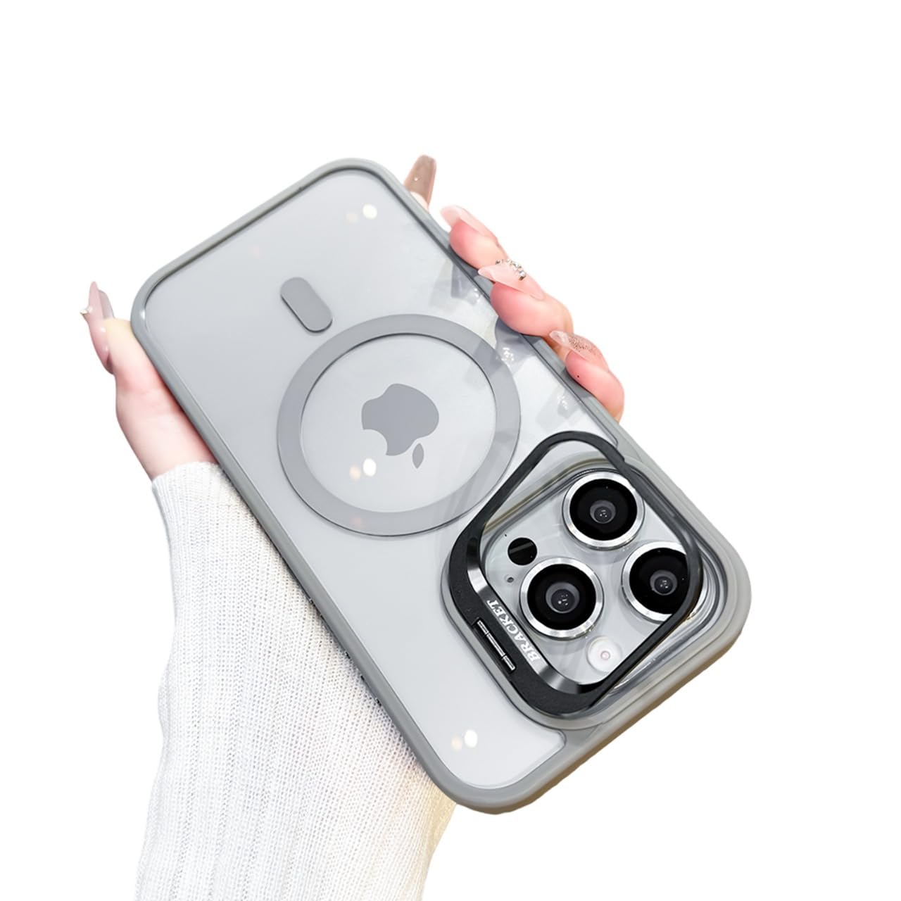 Mr Hero Phone Case Compatible with iPhone 15 Pro – MagSafe Compatible, Military Grade Shockproof, Back Lens Kickstand, Sliding Camera Cover, Slim Protective iPhone Phone Case