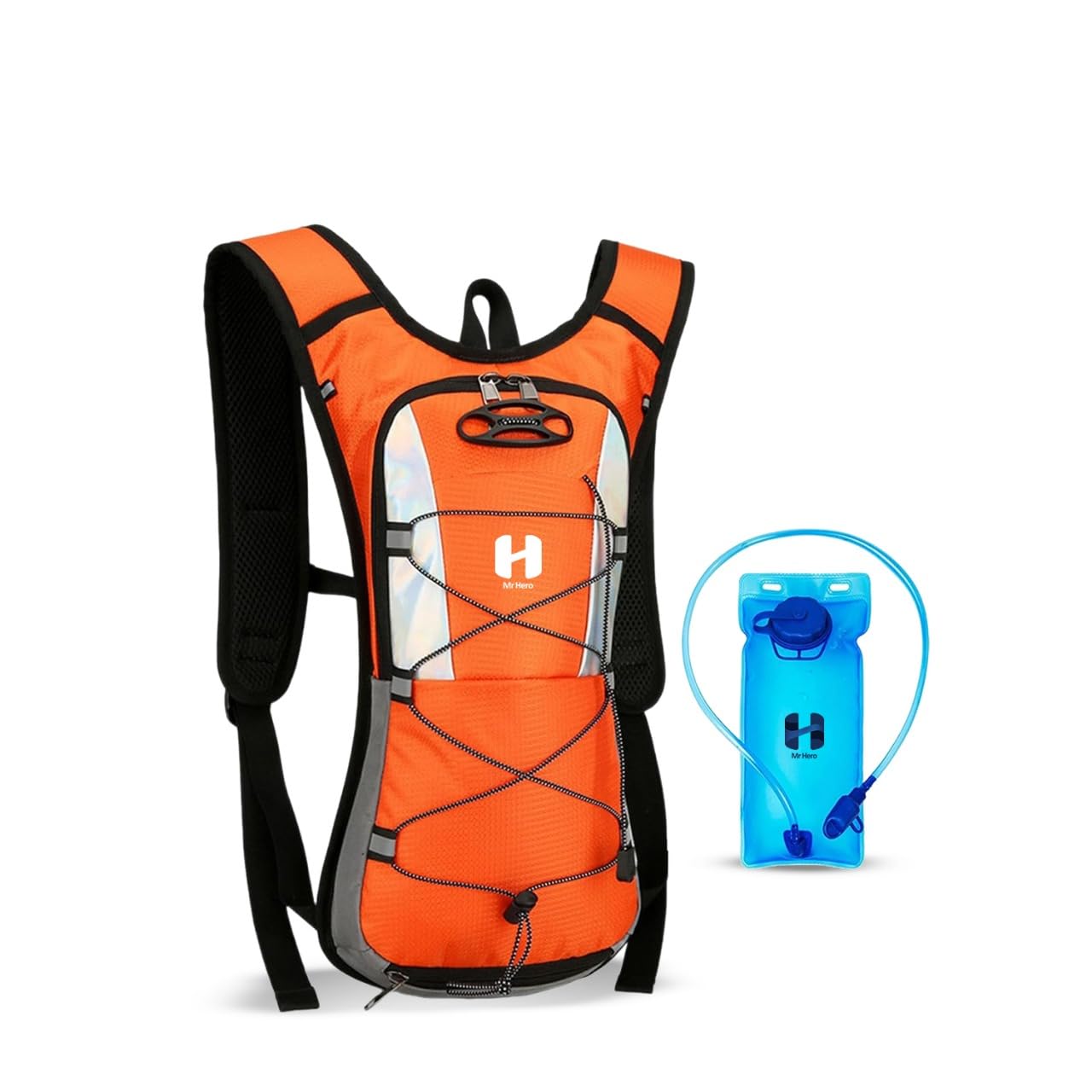 Mr Hero Hiking Backpack with 2L Water Pack – Insulated Water Backpack for Hiking, Cycling, Running, Rock Climbing & Outdoor Adventures