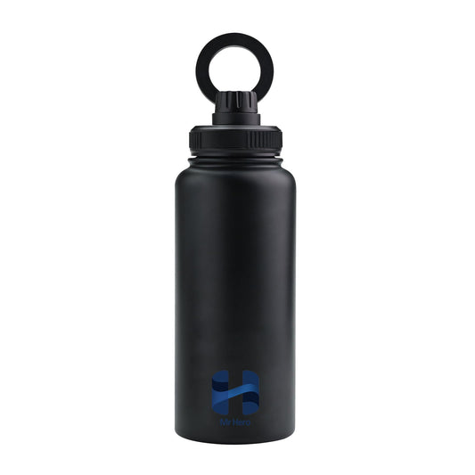 Mr Hero Water Bottle with Magnetic Phone Holder – MagSafe Compatible for All Phones – Stainless Steel, Leakproof, Insulated Water Bottle – Ideal for Sports, Yoga, Pilates & Content Creation