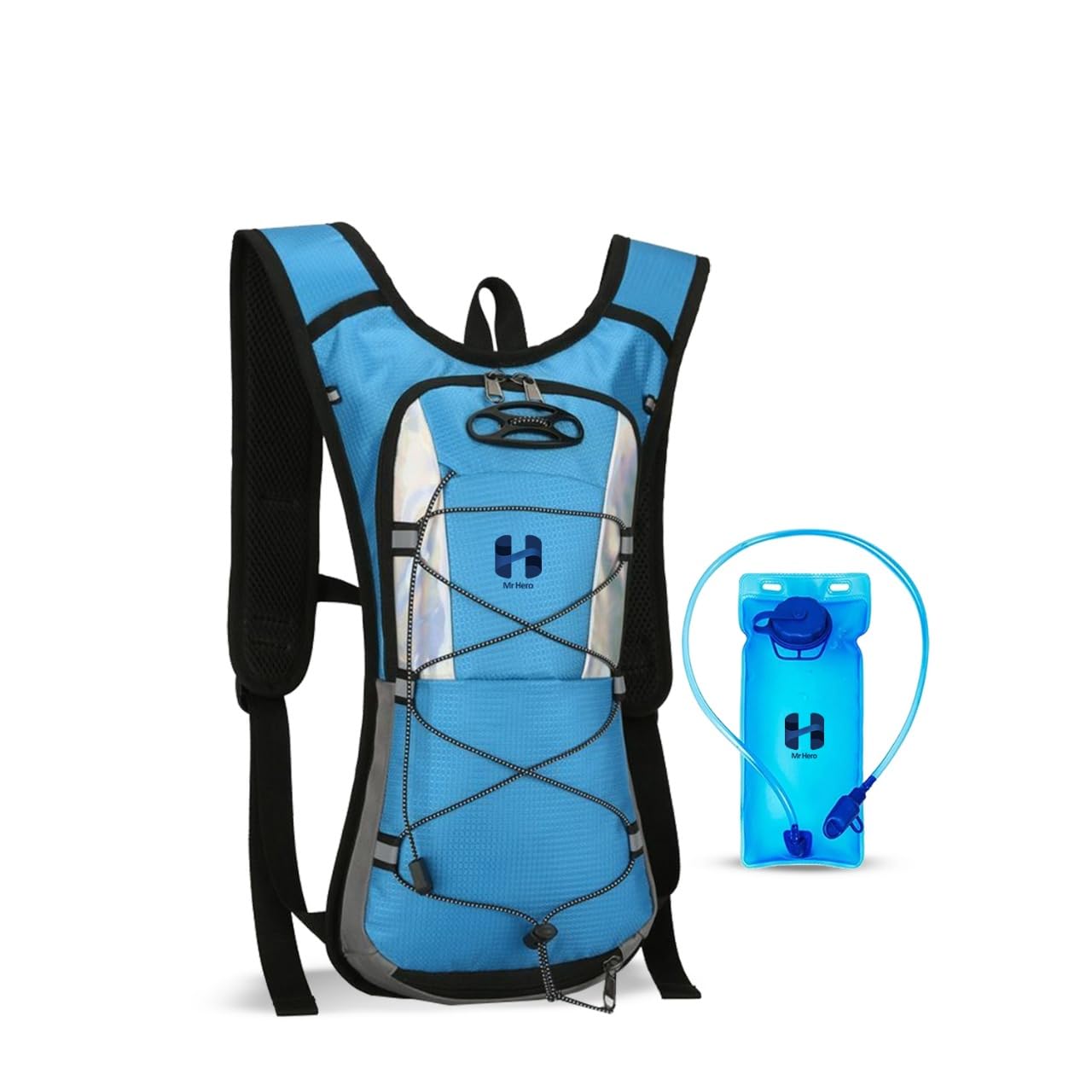 Mr Hero Hiking Backpack with 2L Water Pack – Insulated Water Backpack for Hiking, Cycling, Running, Rock Climbing & Outdoor Adventures