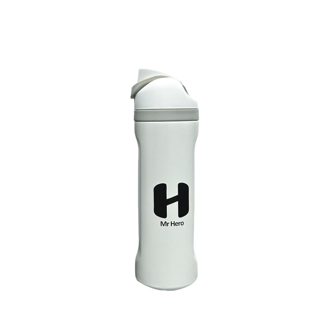 Mr Hero FreeSip Insulated Stainless Steel Water Bottle with Straw – BPA-Free Sports Water Bottle for Travel, Gym & Outdoor Use – 32oz & 24oz (White, 24Oz)